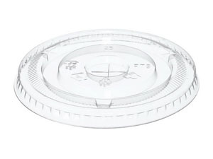 Flat Lids with Slot to Suit - 12/16oz Cups - 50x Per Pack